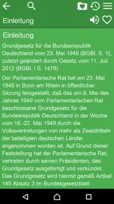 Das Grundgesetz für die Deutschland android App screenshot 4