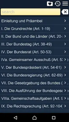 Das Grundgesetz für die Deutschland android App screenshot 5